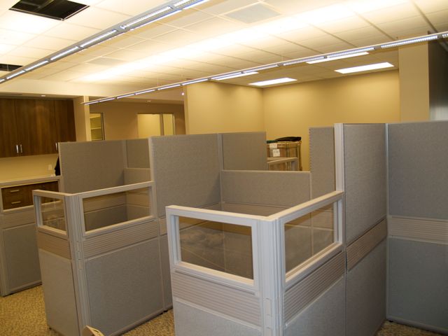 desks in customer service area