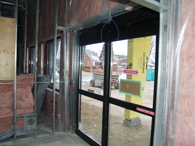 sliding main doors installed