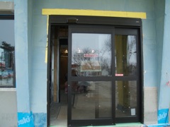 new main entry doors - operational!