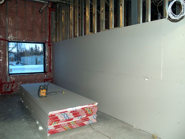 starting to drywall