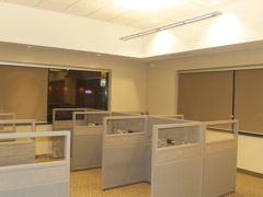cubicles in tech support in place
