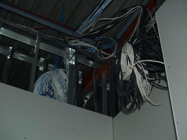 lots of network / communication cabling