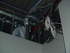 lots of network / communication cabling