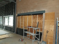 continuing inside wall prep